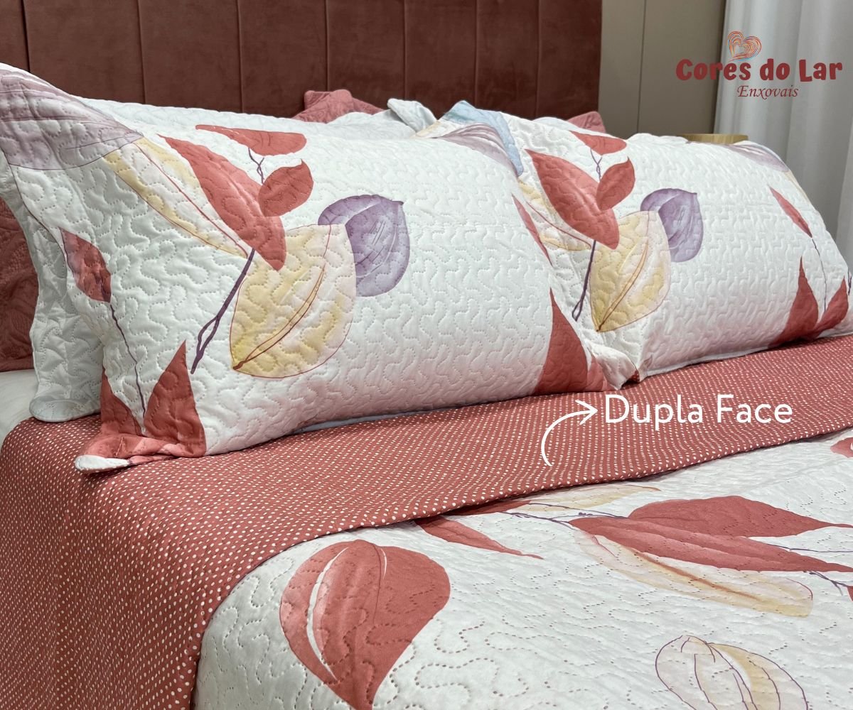 Kit Cobre Leito Casal Ultrasonic Bouti Design 03 Peças - Cores do Lar