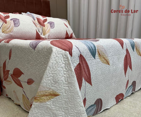 Kit Cobre Leito Casal Ultrasonic Bouti Design 03 Peças - Cores do Lar