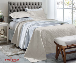 Kit Cobre Leito Casal Ultrasonic Bouti Design 03 Peças - Cores do Lar