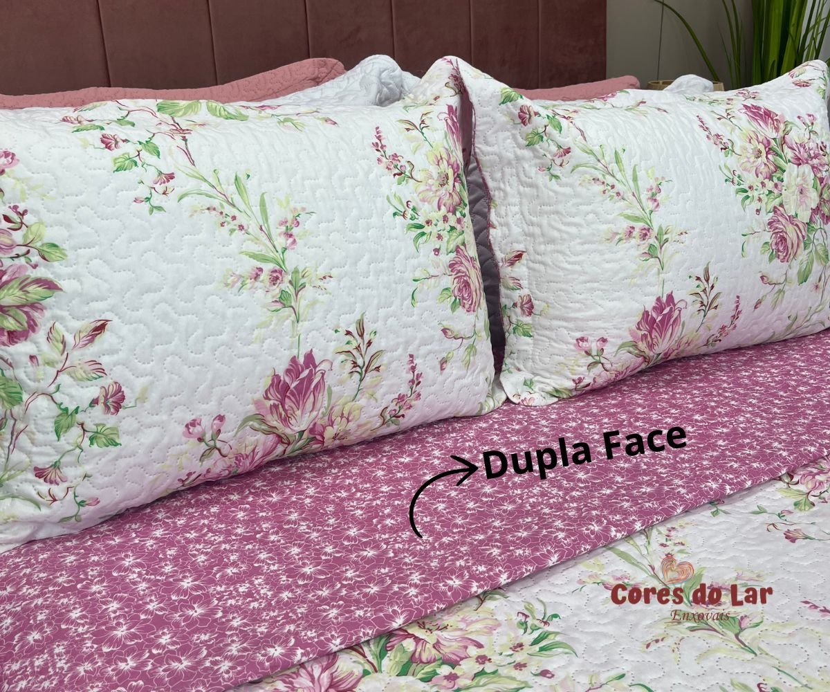 Kit Cobre Leito Casal Ultrasonic Bouti Design 03 Peças - Cores do Lar