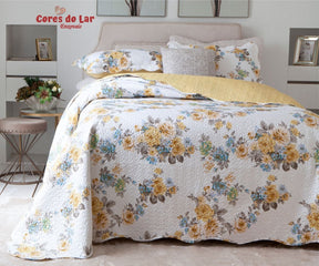 Kit Cobre Leito Casal Ultrasonic Bouti Design 03 Peças - Cores do Lar