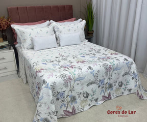 Kit Cobre Leito Casal Ultrasonic Bouti Design 03 Peças - Cores do Lar